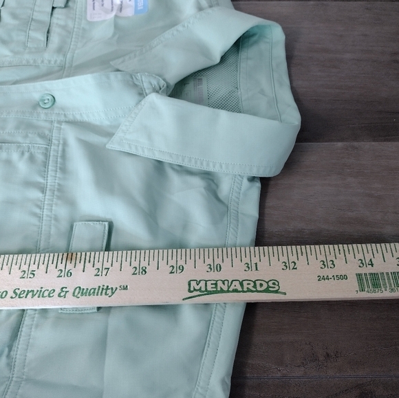 Reel Legends Saltwater II lichen green UPF 50 sun protection shirt - Picture 7 of 10
